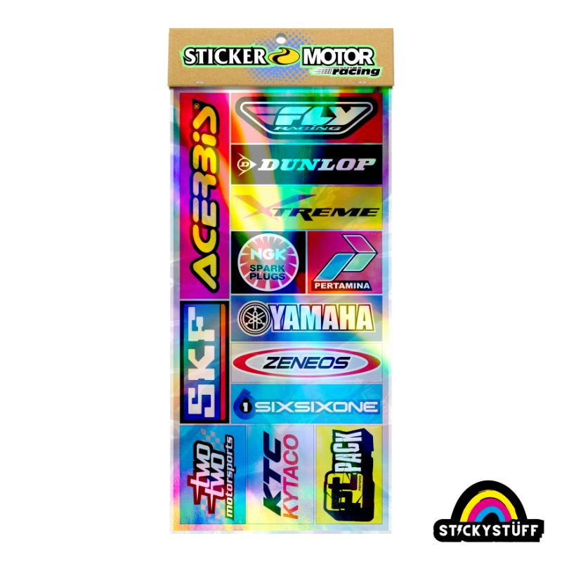 Jual Stiker Pack Hologram Prostreet Protaper Showa Isi 13pcs Tempelan