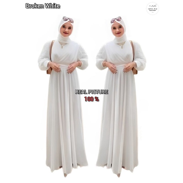 Jual Gamis Maxy Ceruty Babydoll Audy Maxy Fashion Muslim Remaja Gamis