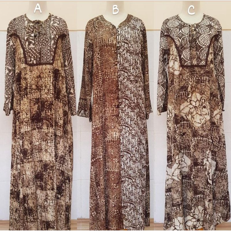 Jual Longdress Tuil Abstrak By Qonita Batik Shopee Indonesia