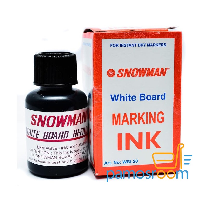 Jual Tinta Spidol Whiteboard Non Permanen Snowman Original Murah