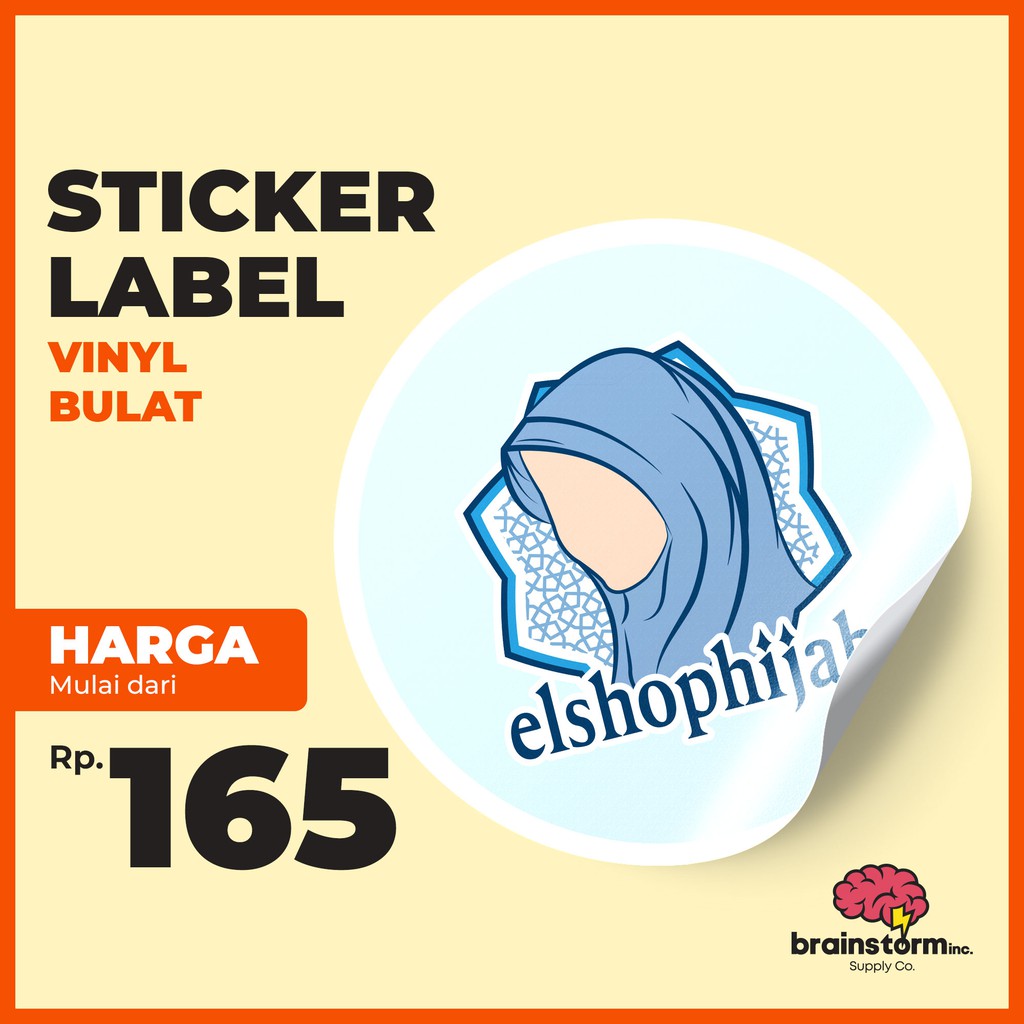 Jual STIKER LABEL VINYL BULAT CETAK LABEL KEMASAN PRODUK MAKANAN