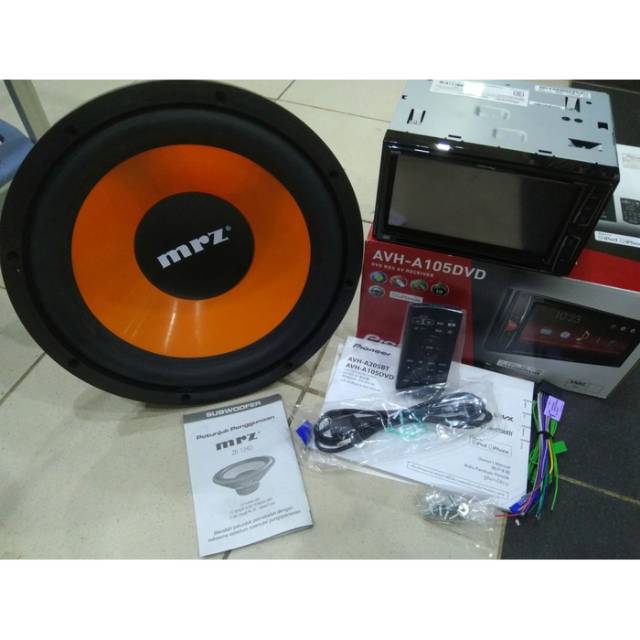 Jual Pioneer Avh A105dvd Bonus Sunwoofer 12 Inc Double Coio Mrz Head