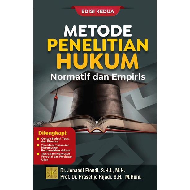 Jual Metode Penelitian Hukum Normatif Dan Empiris Edisi Kedua Dr