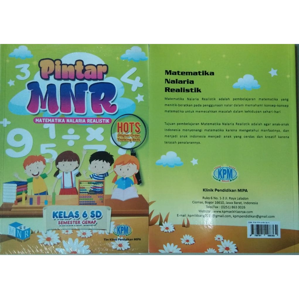 Jual Buku Pintar MNR Matematika Nalaria Realistik HOTS Genap SD