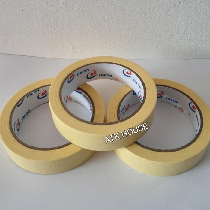 Jual Lakban Kertas Star Tape Mm Meter Full Masking Tape Inc