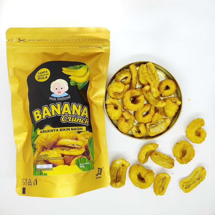 Jual Banana Crunch Mak Holland Keripik Pisang Pisang Garing Pisang