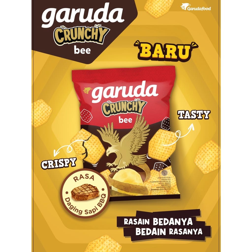 Jual Garuda Crunchy Bee NEW Product 180 G 10 Bks 18 G Shopee