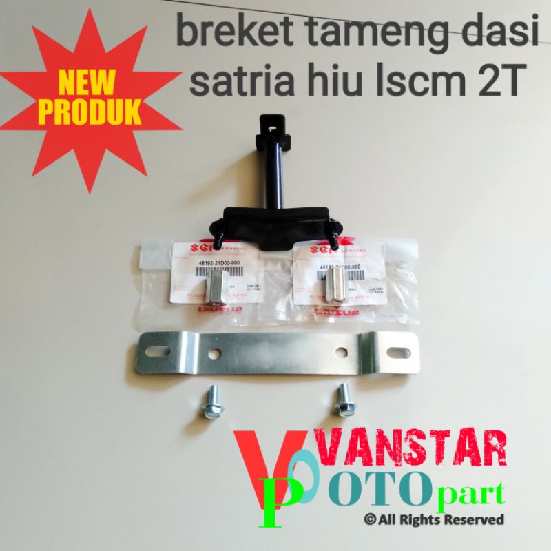 Jual Breket Tameng Dasi Satria Hiu Set Mur ORI Dan Dudukan Plat Nomor