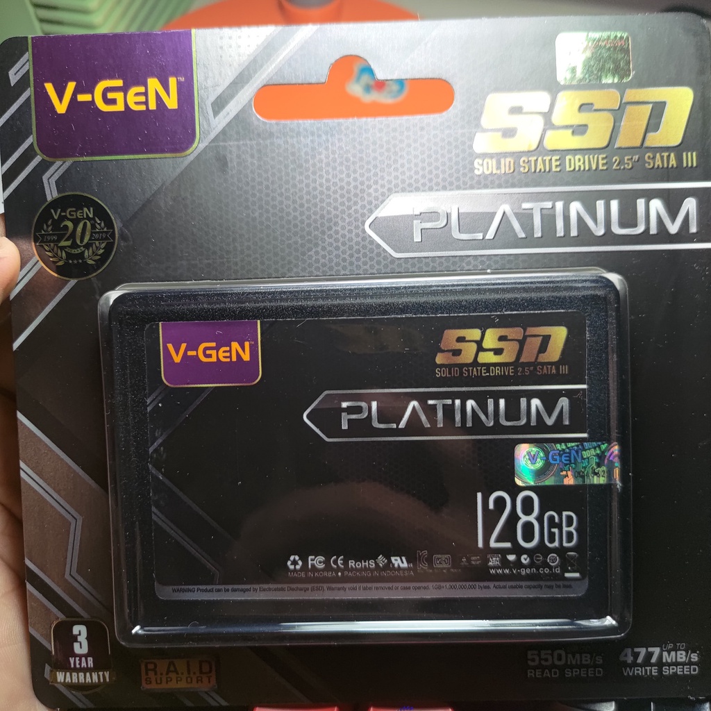 Jual SSD V Gen Vgen 128GB SATA Resmi Shopee Indonesia