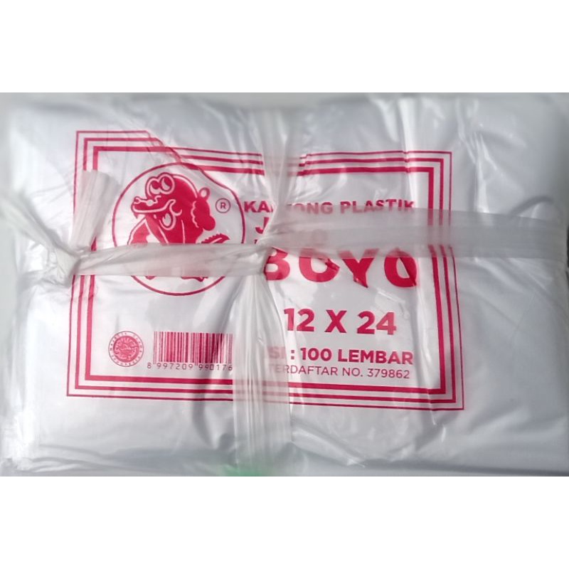 Jual Plastik HD Joyoboyo Boyo 12 X 24cm 1 2kg Tahan Panas Shopee