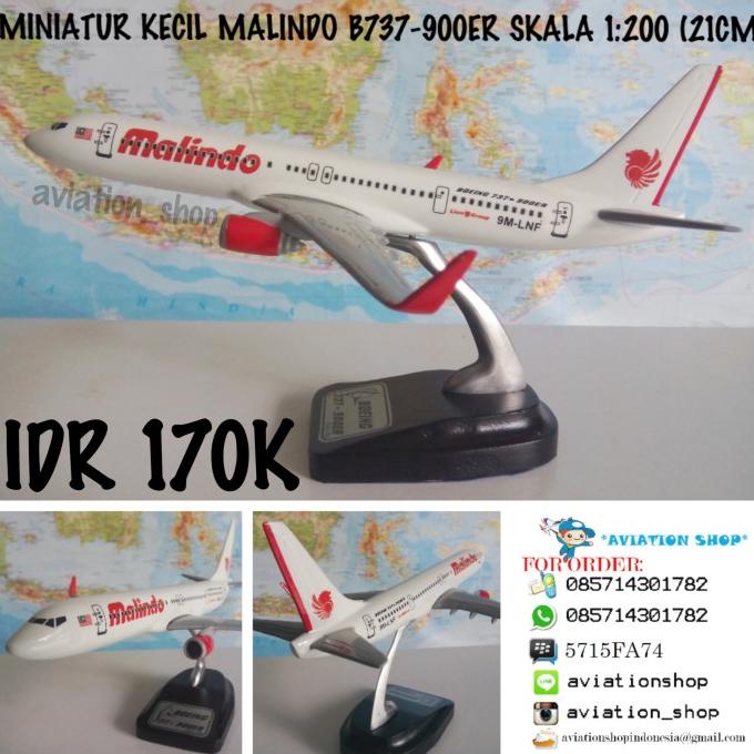 Jual Miniatur Pesawat Malindo Boeing Er Skala Cm