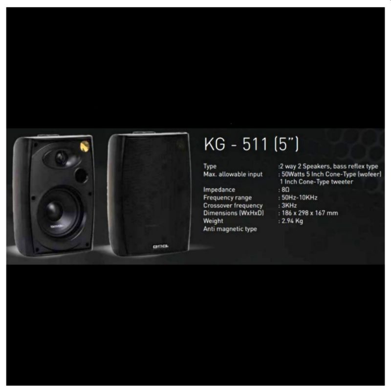 Jual Speaker BMB KG 511 Original 5 Inch Kg511 Bracket Shopee Indonesia