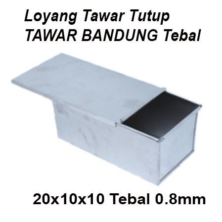 Jual Loyang Roti Tawar Tutup X X Tebal Mm Bahan Alumunium