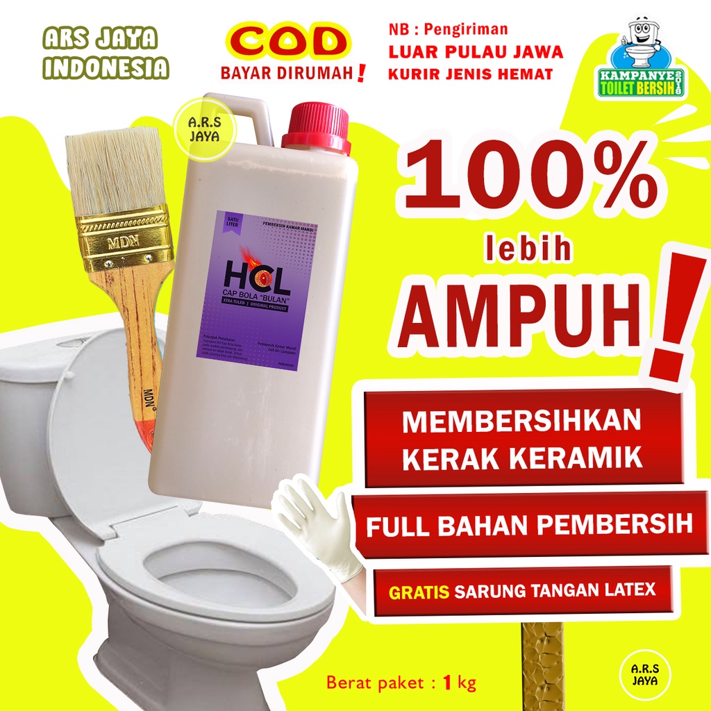 Jual Hcl Cap Bola Liter Cairan Pembersih Multifungsi Kerak Keramik