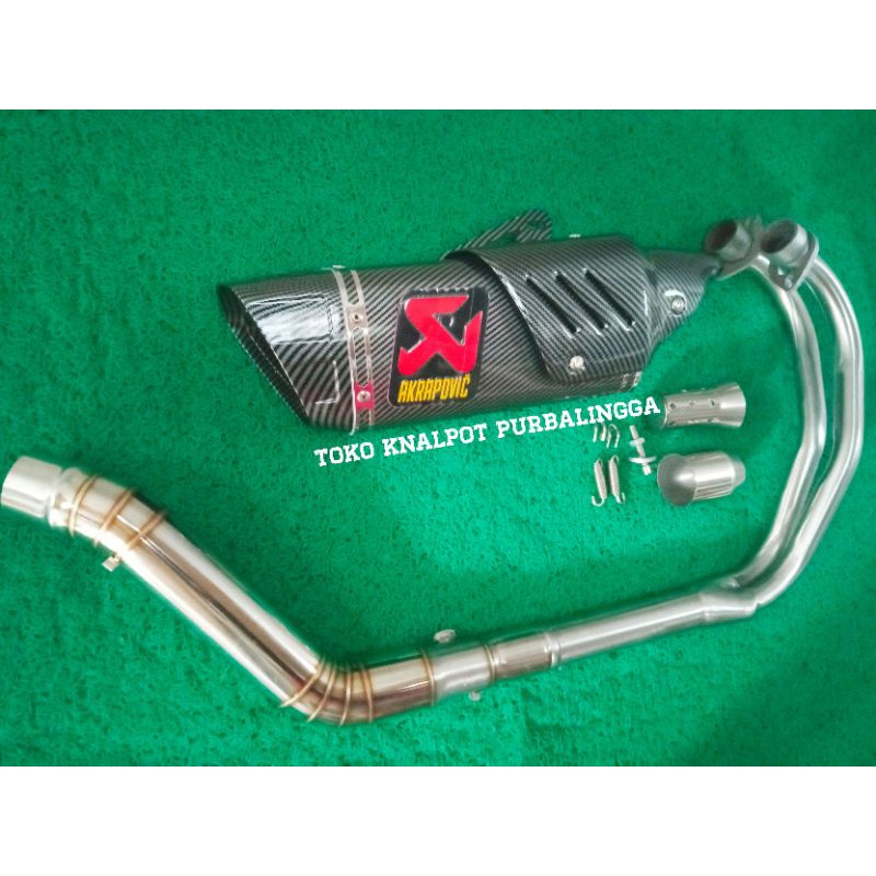 Jual Knalpot Akrapovic Evolution Line Import Taiwan Fullsystem Ninja