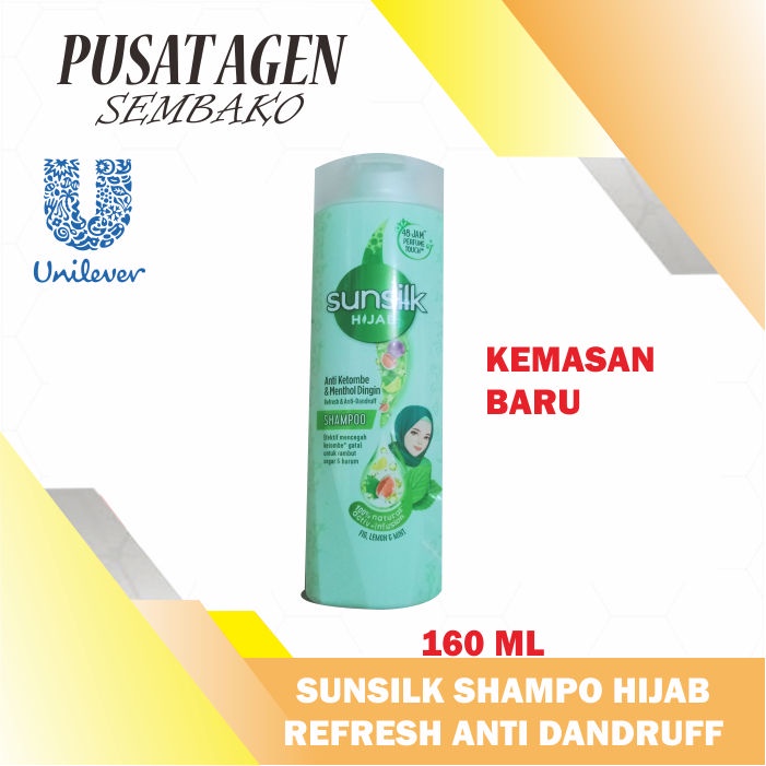 Jual Sunsilk Hijau Shampoo Hijab Refresh Anti Dandruff Ketombe Botol