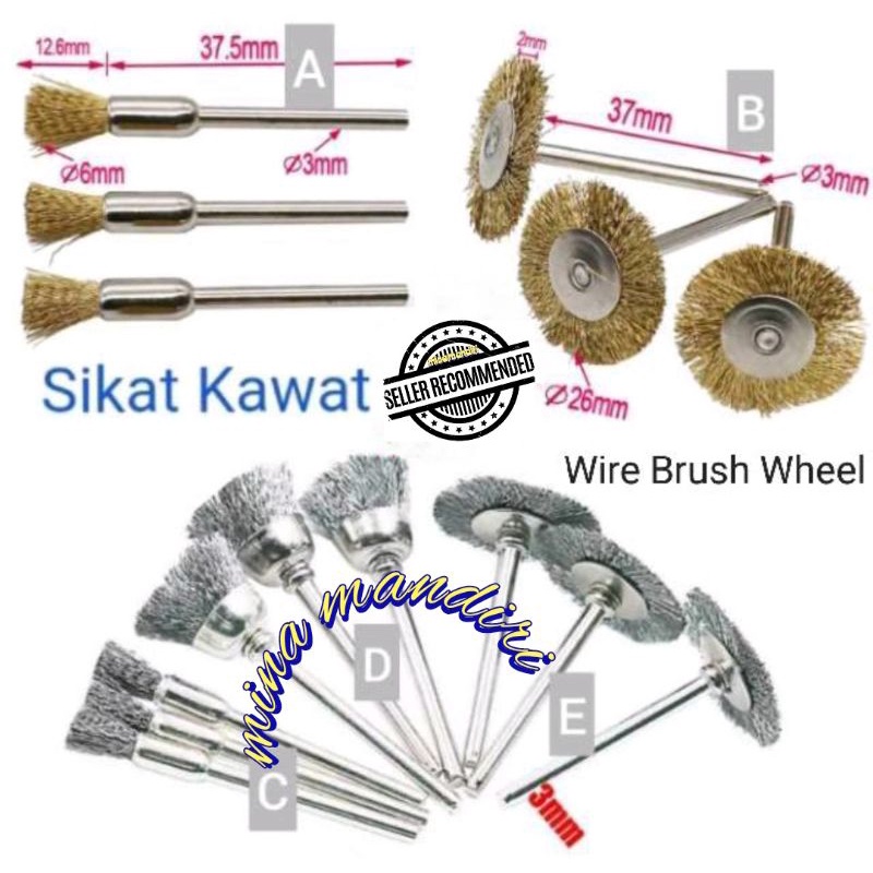 Jual Mata Bor Sikat Kawat Mangkok Baja Mata Tuner Sikat Kawat Piring