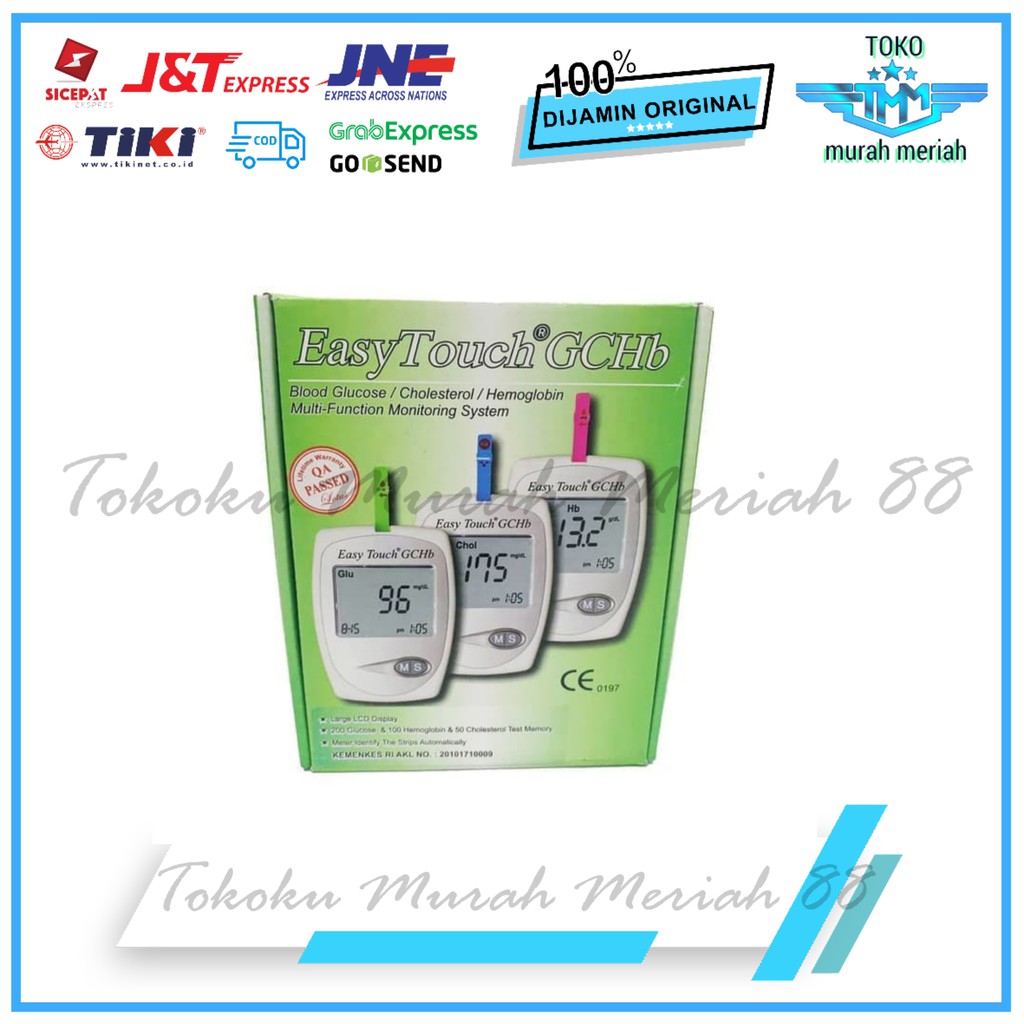 Jual Easytouch Gchb In Glucose Cholesterol Hemoglobin Shopee