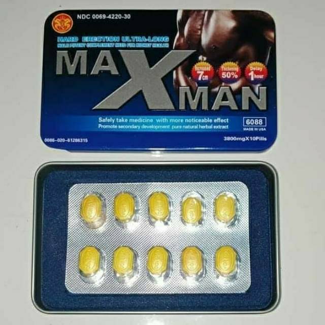 Jual MAXMAN ORIGINAL JAMU TAHAN LAMA PIL VITALITAS BIG PENIS STAMINA