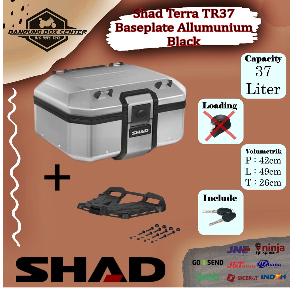 Jual Box Motor Box Pannier Box Almunium Shad Terra TR37 Terra TR 37