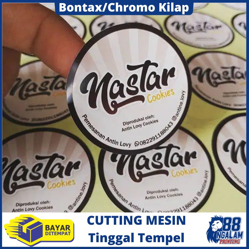 Jual Cetak Stiker Label Bontak Chromo Murah Label Stiker Bontak