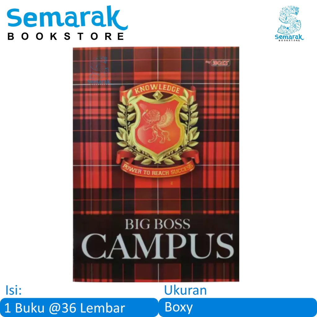 Jual Big Boss Campus Buku Tulis Sekolah Besar 1 Buku 36 Lembar