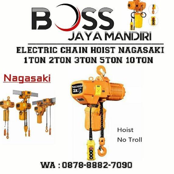 Jual Alat Angkut Barang Electric Chain Hoist 2 Ton X 12 Meter 220 Volt