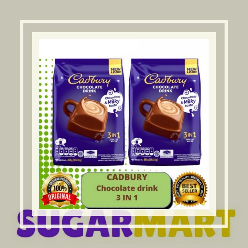 Jual Cadbury Hot Chocolate Drink 3in1 15x30gr Shopee Indonesia