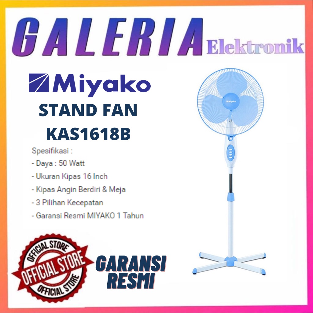 Jual Kipas Angin Berdiri Miyako Kas B Stand Fan Inch Kas B