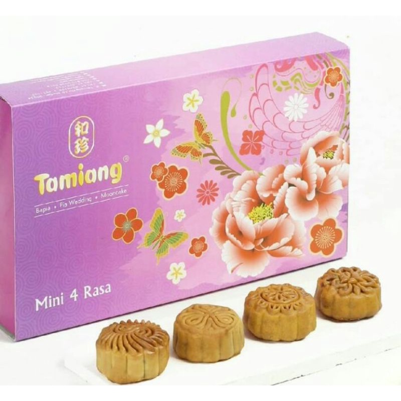 Jual MOONCAKE TAMIANG MINI 4 RASA MINI SIAUPA WANG KUE BULAN MINI