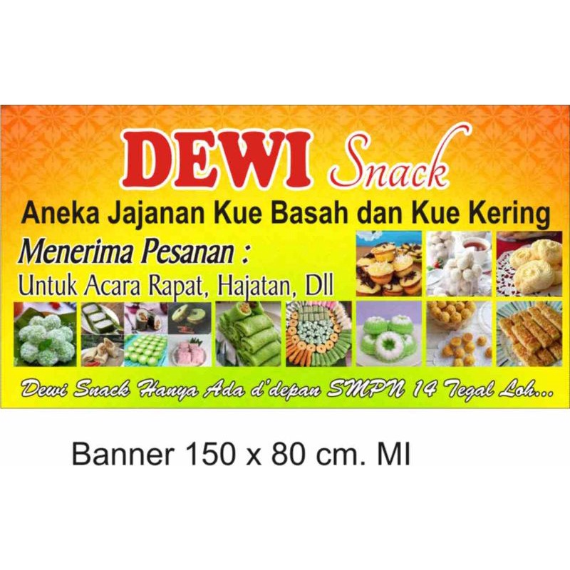 Jual Spanduk Banner Aneka Jajanan Snack Shopee Indonesia