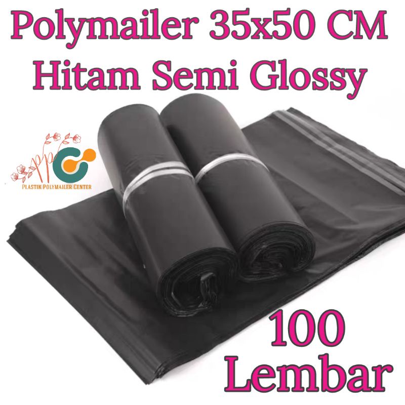 Jual Plastik Packing Polymailer X Hitam Baju Online Shop Polimer