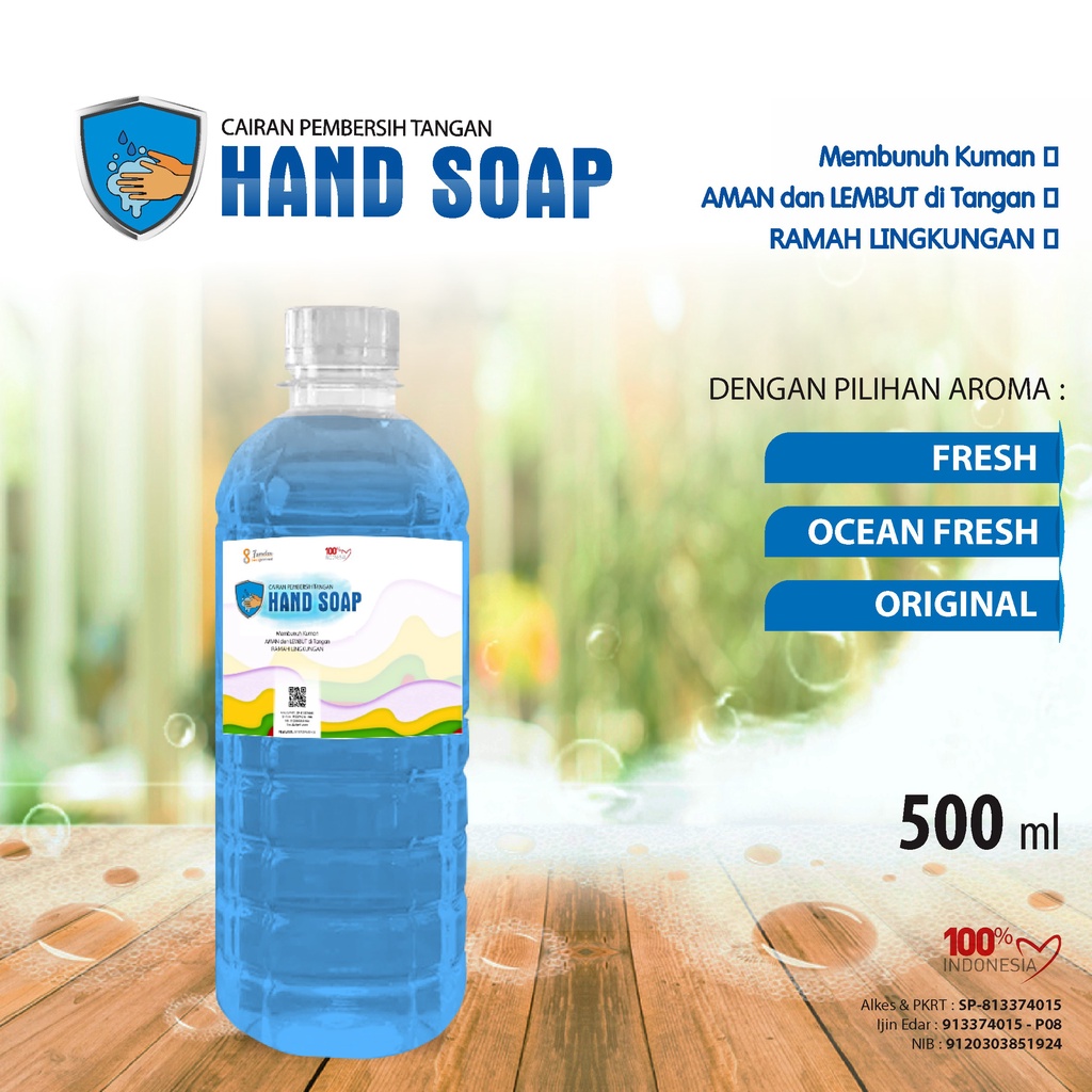 Jual Sabun Cuci Tangan Antiseptik Antibacterial Hand Soap Ml