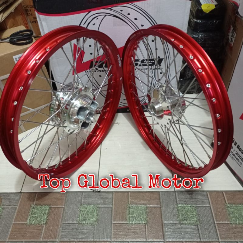 Jual Velg Supra 125 New Blade New Double Disc Sepaket Depan Belakang