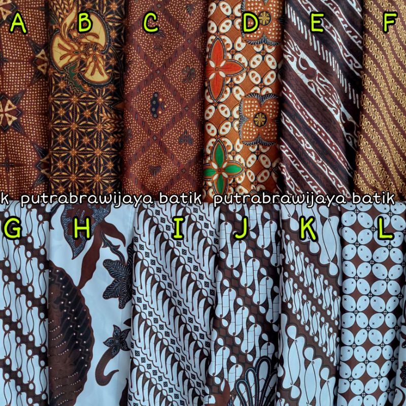 Jual Kain Batik Printing Cibulan H Santoso A Unggul Jaya Kain Batik