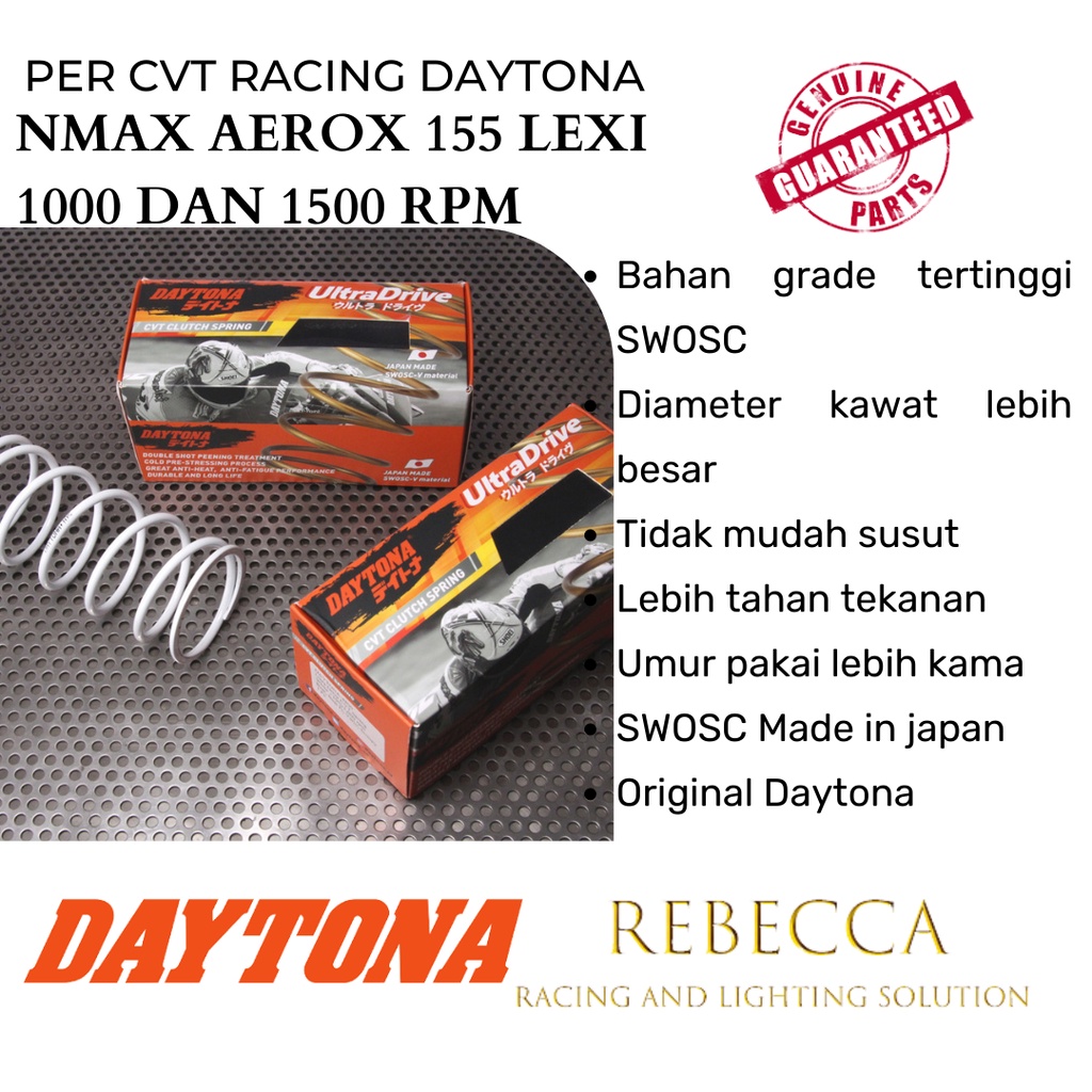 Jual PER CVT RACING DAYTONA AEROX LEXI NEW NMAX 1000 1500RPM UPGRADE