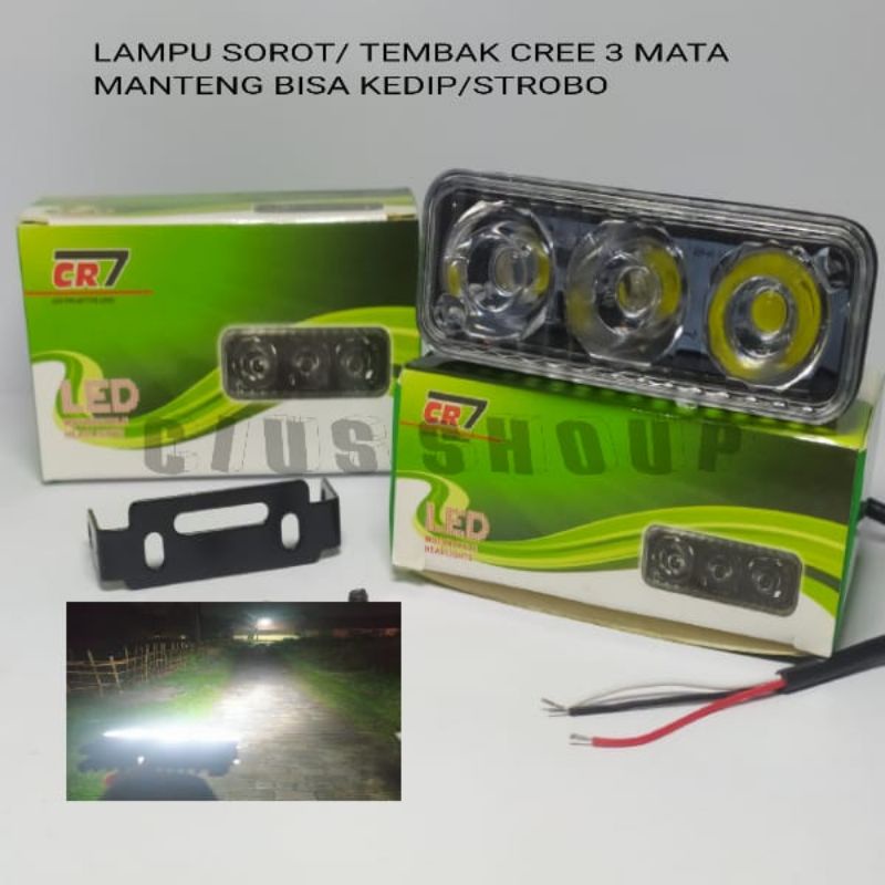 Jual Lampu Sorot Led Mata Nyala Manteng Dan Kedip Strobo Led Flash