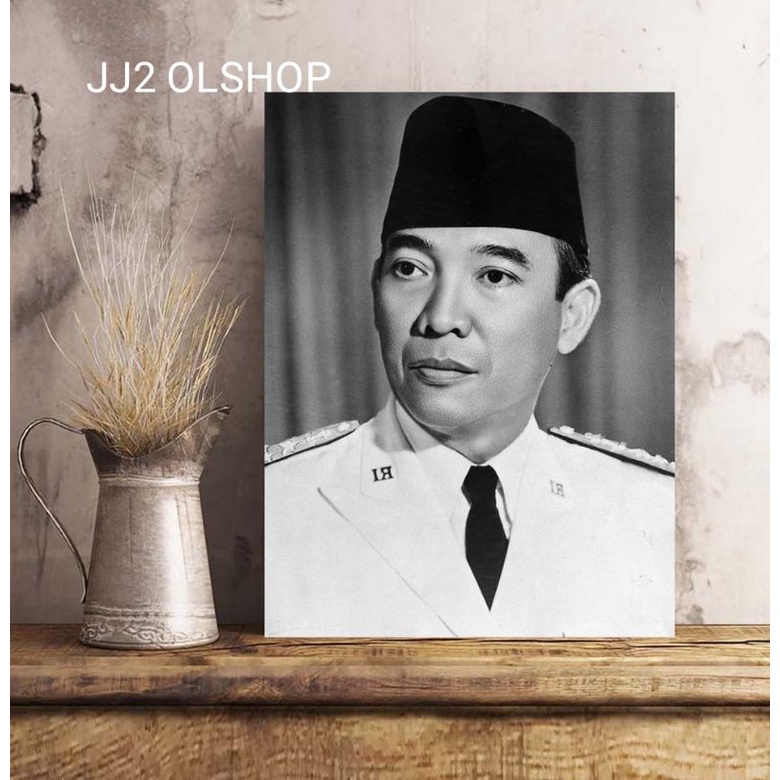 Jual Soekarno Poster Kayu Hiasan Dinding Wall Deckor Shopee Indonesia