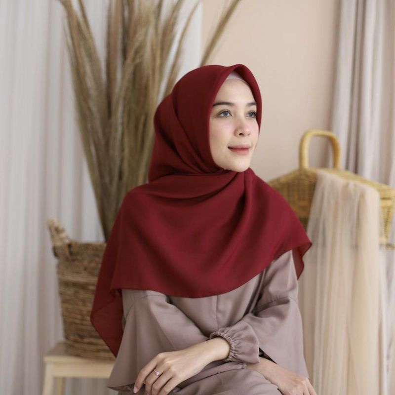 Jual Cod Bella Square Special Maroon Merah Cabe Centalope Hijab