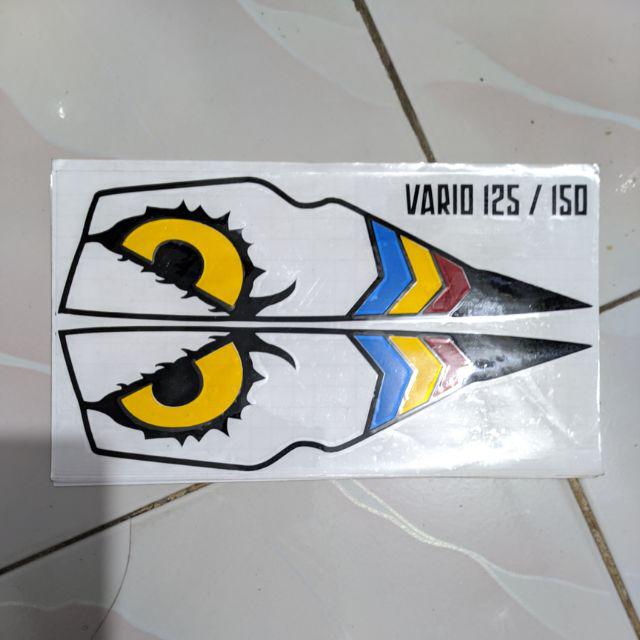 Jual Stiker Lampu Honda Vario 125 150 Sticker Cutting Mata Elang Motor