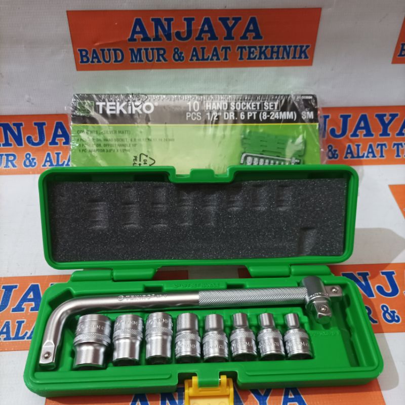 Jual TEKIRO Hand Socket Set 1 2 DR 6 PT 8 24 Mm Shopee Indonesia