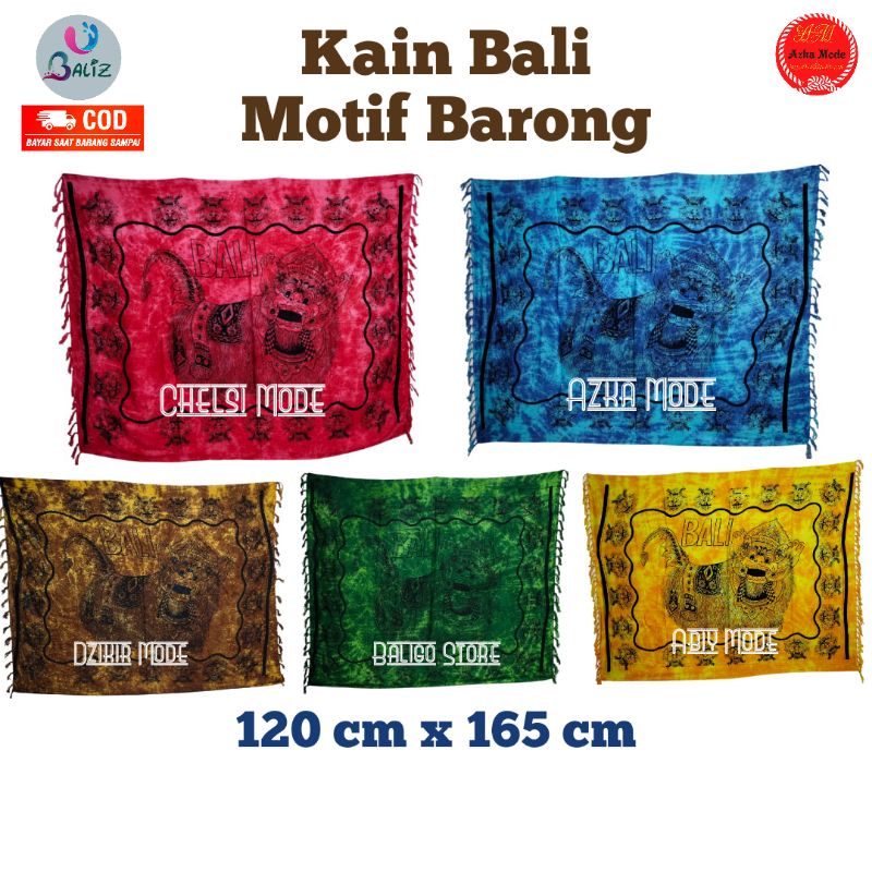 Jual Kain Bali Pantai Kain Bali Motif Barong Bali Sarung Pantai