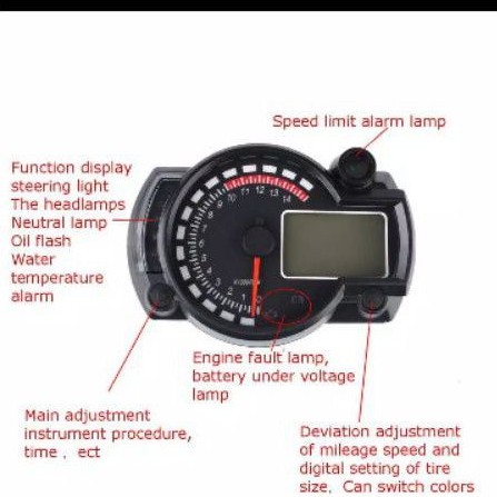 Jual Speedometer Digital Koso Rx N Replika Lcd Warna Shopee Indonesia