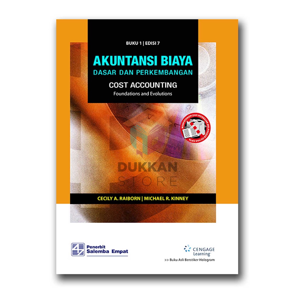 Jual Buku Akuntansi Akuntansi Biaya Dasar Dan Perkembangan 1 Edisi