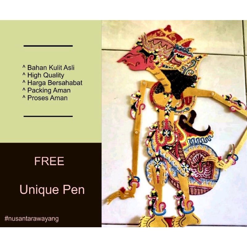 Jual Wayang Kulit Adipati Karna Karno Halus Shopee Indonesia