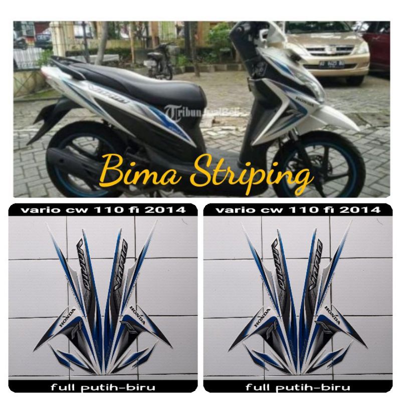 Jual Stiker Striping Lis Les Polet Body Motor Honda Vario Led