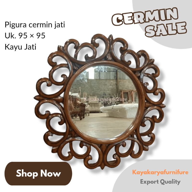 Jual Figura Cermin Jati Ukir Shopee Indonesia