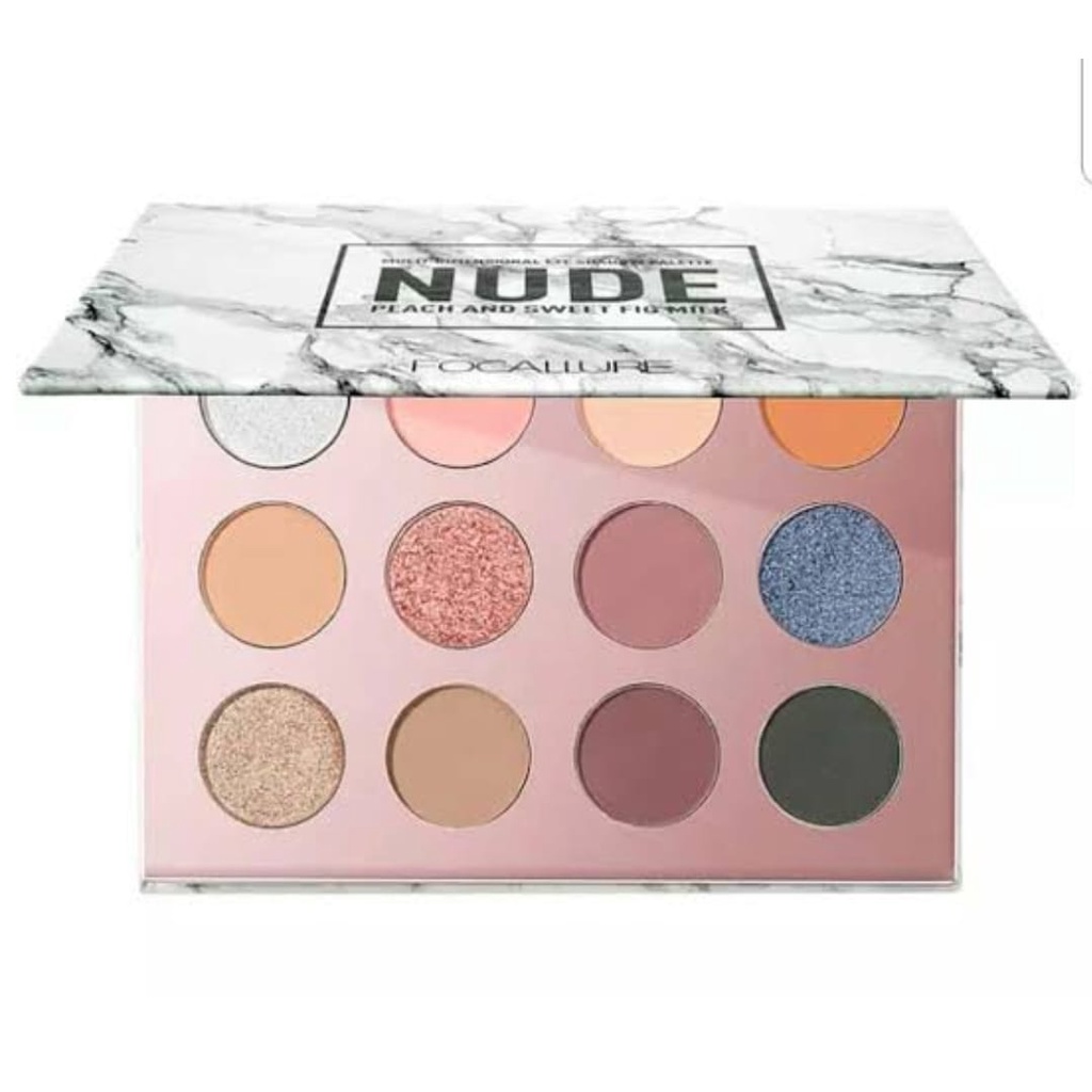 Jual FOCALLURE NUDE Multi Dimensional Eye Shadow Pallet Peach And Sweet