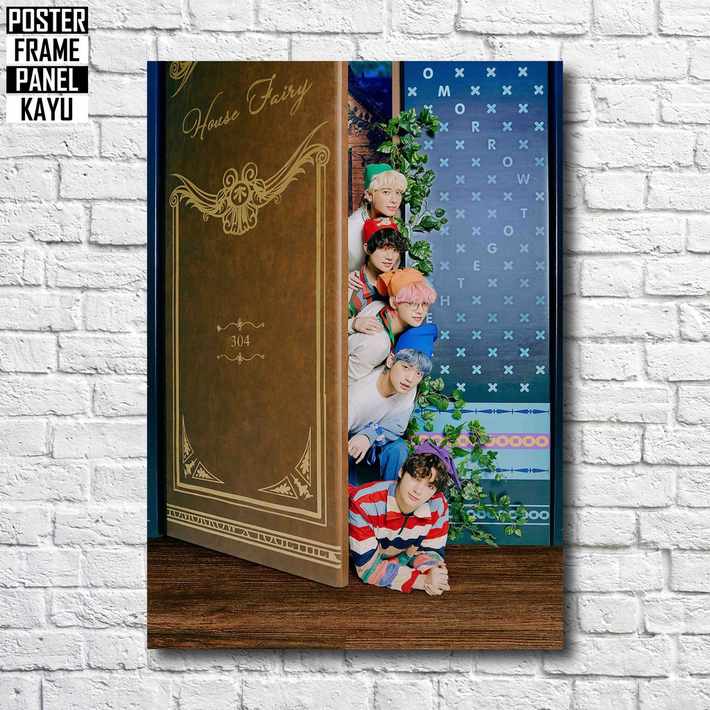 Jual Poster Txt Seasons Greetings Cut Frame Kayu Solid A Txt