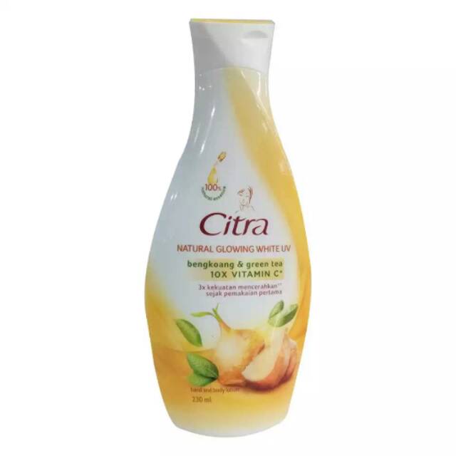 Jual CITRA BENGKOANG GREANTEA Body Lotion Natural Glowing White UV